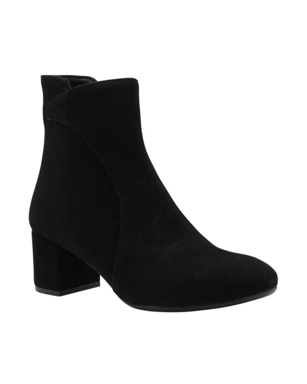 DONNA LEI Black Heeled Boots