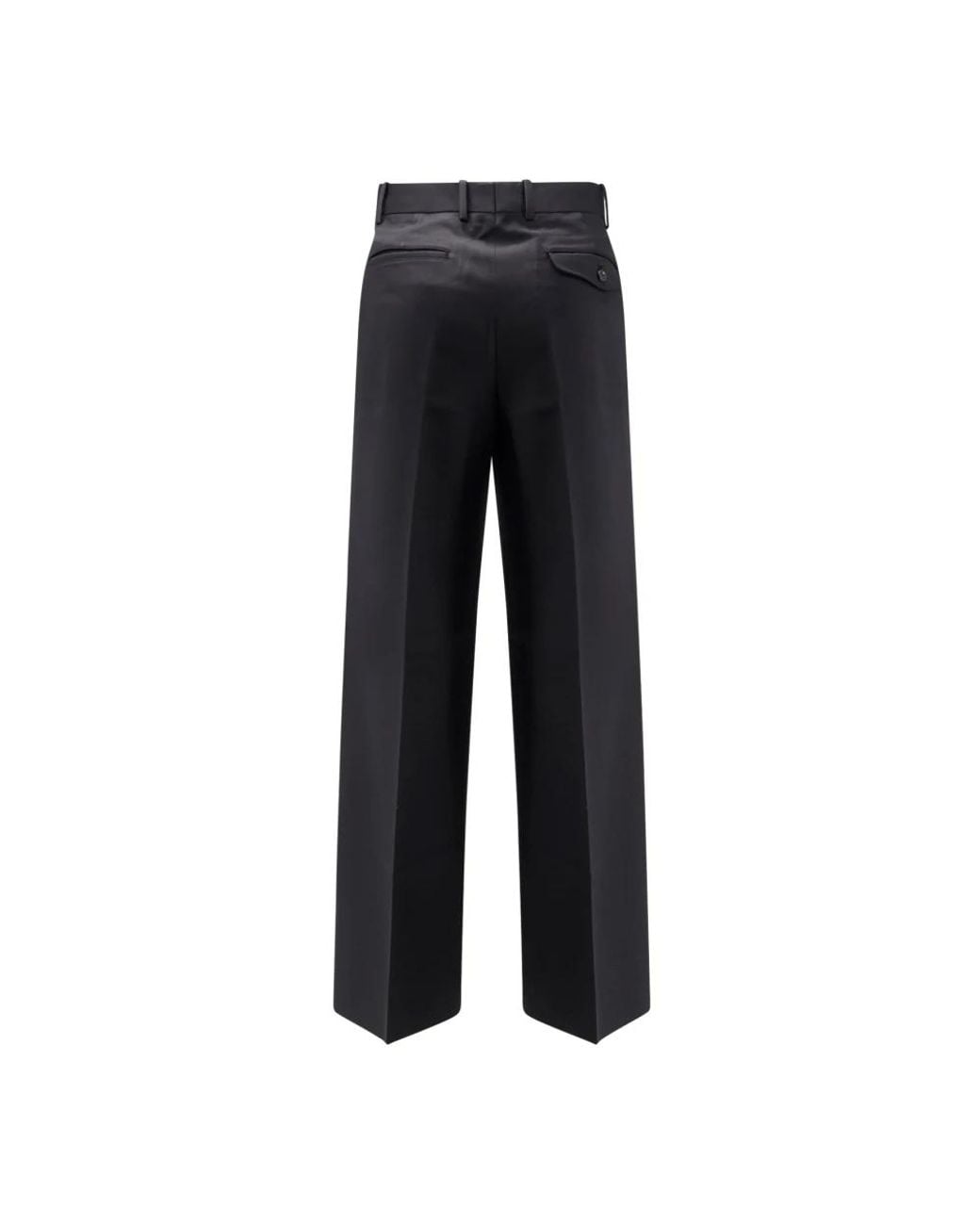 TONYWACK Black Wide Trousers for men