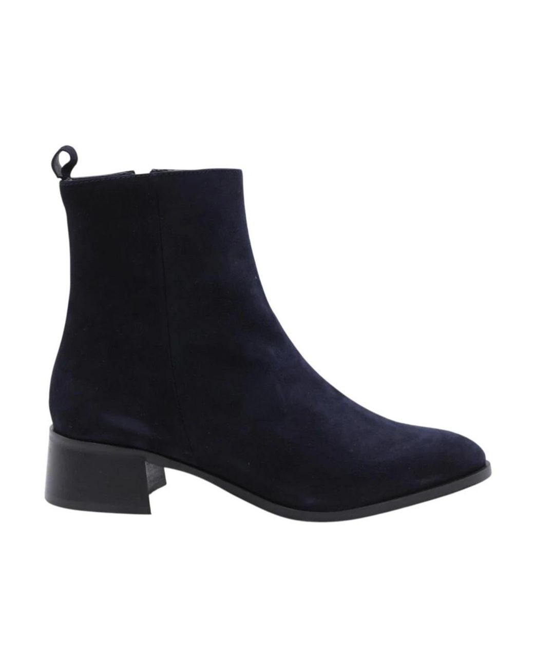 E mia Blue Heeled Boots