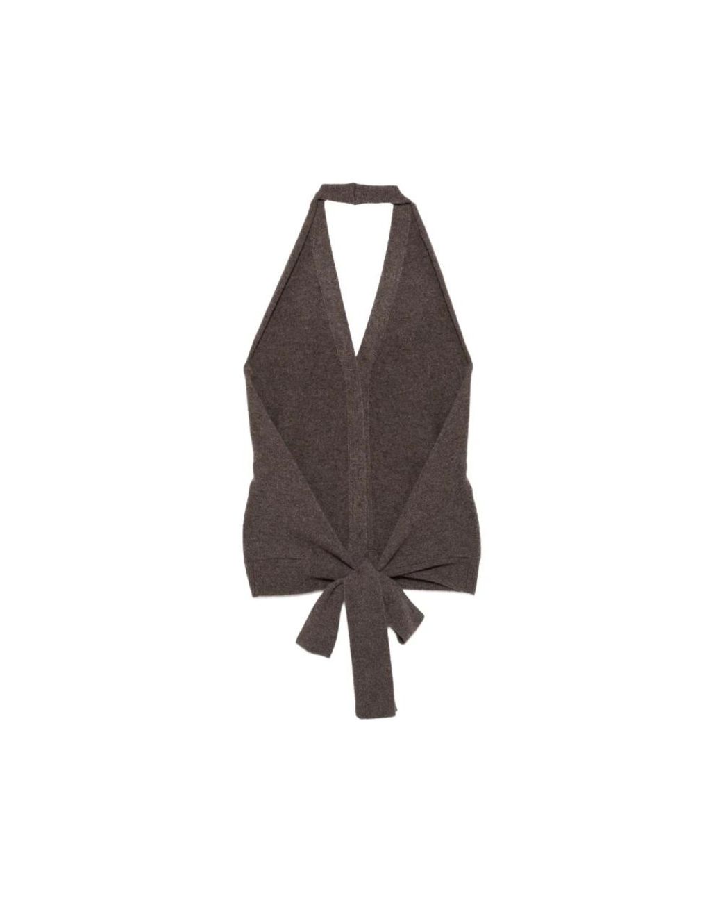 Vanisé Brown Sleeveless Tops
