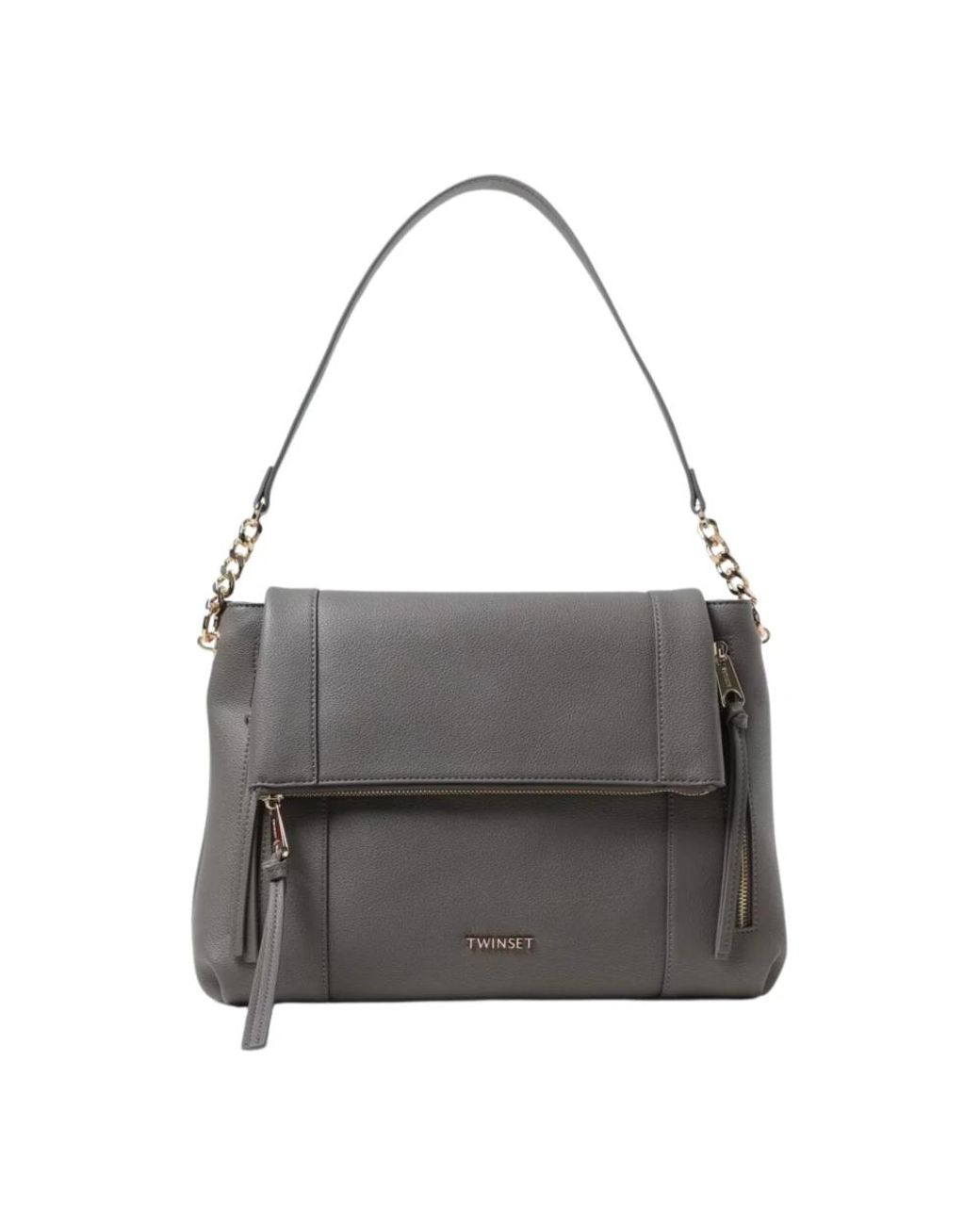 Twinset Gray Shoulder Bags