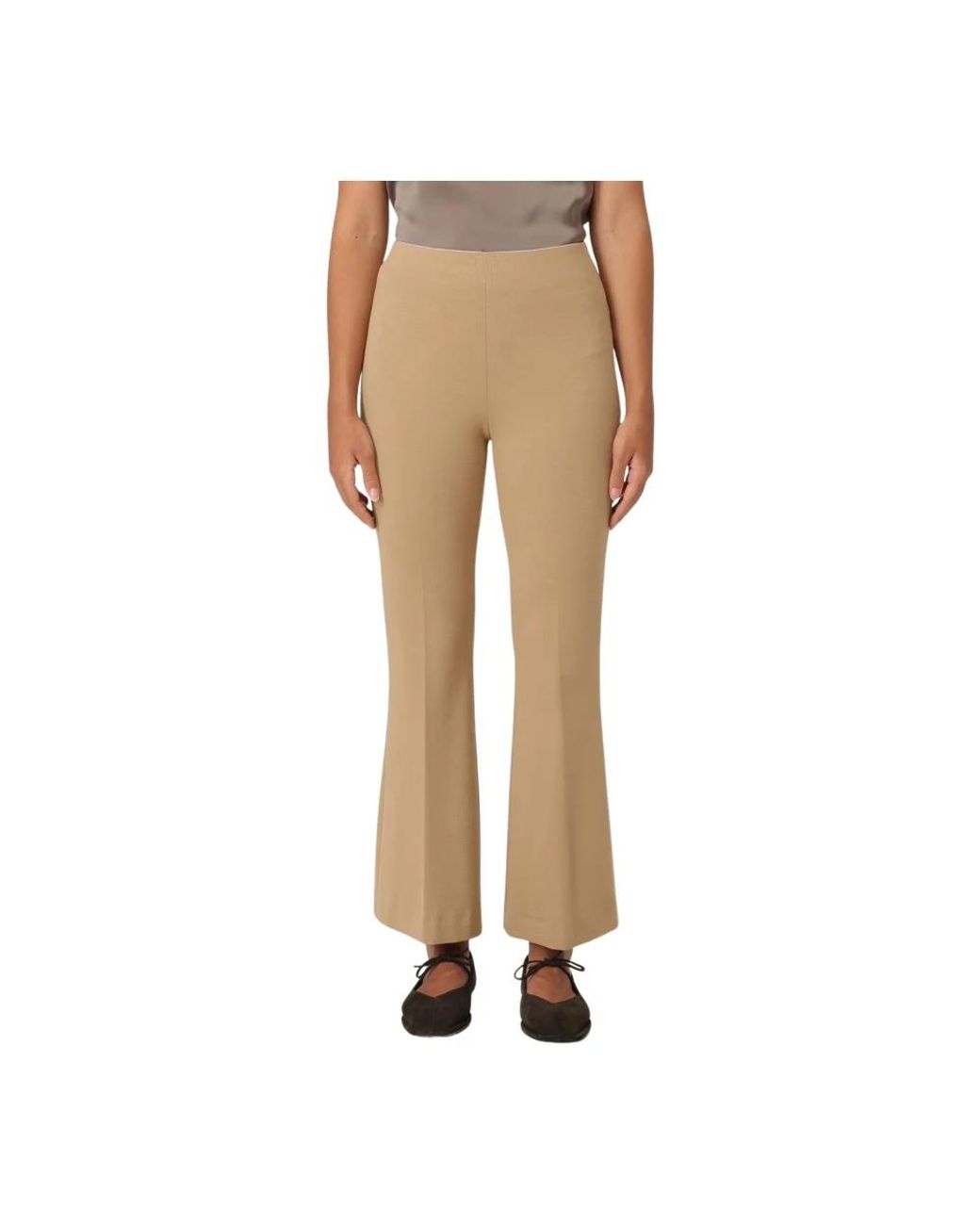 Liviana Conti Natural Wide Trousers