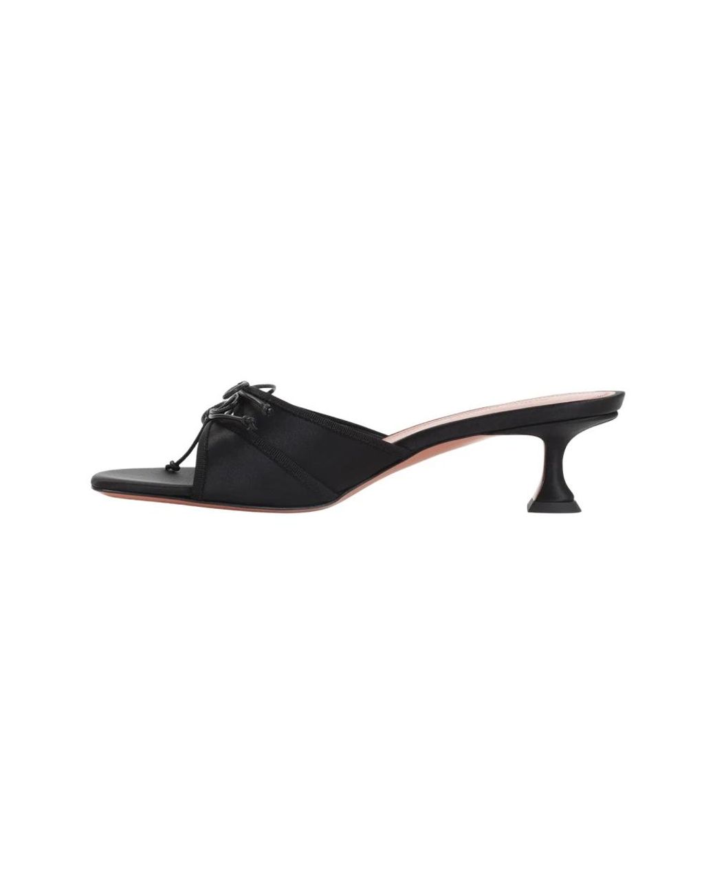 AMINA MUADDI Black Heeled Mules