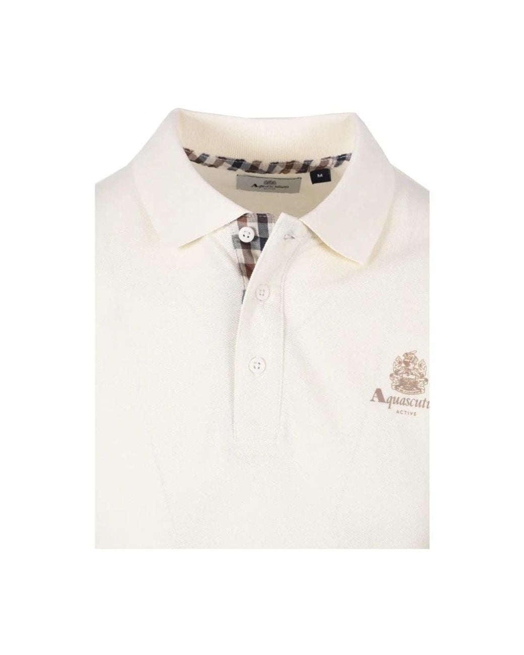 Aquascutum White Polo Shirts for men