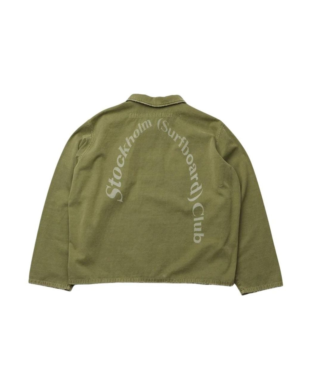Stockholm Surfboard Club Green Casual Shirts for men