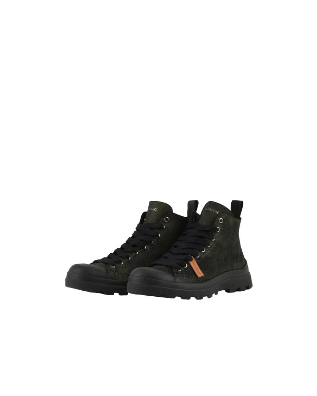 Pànchic Black Lace-Up Boots for men