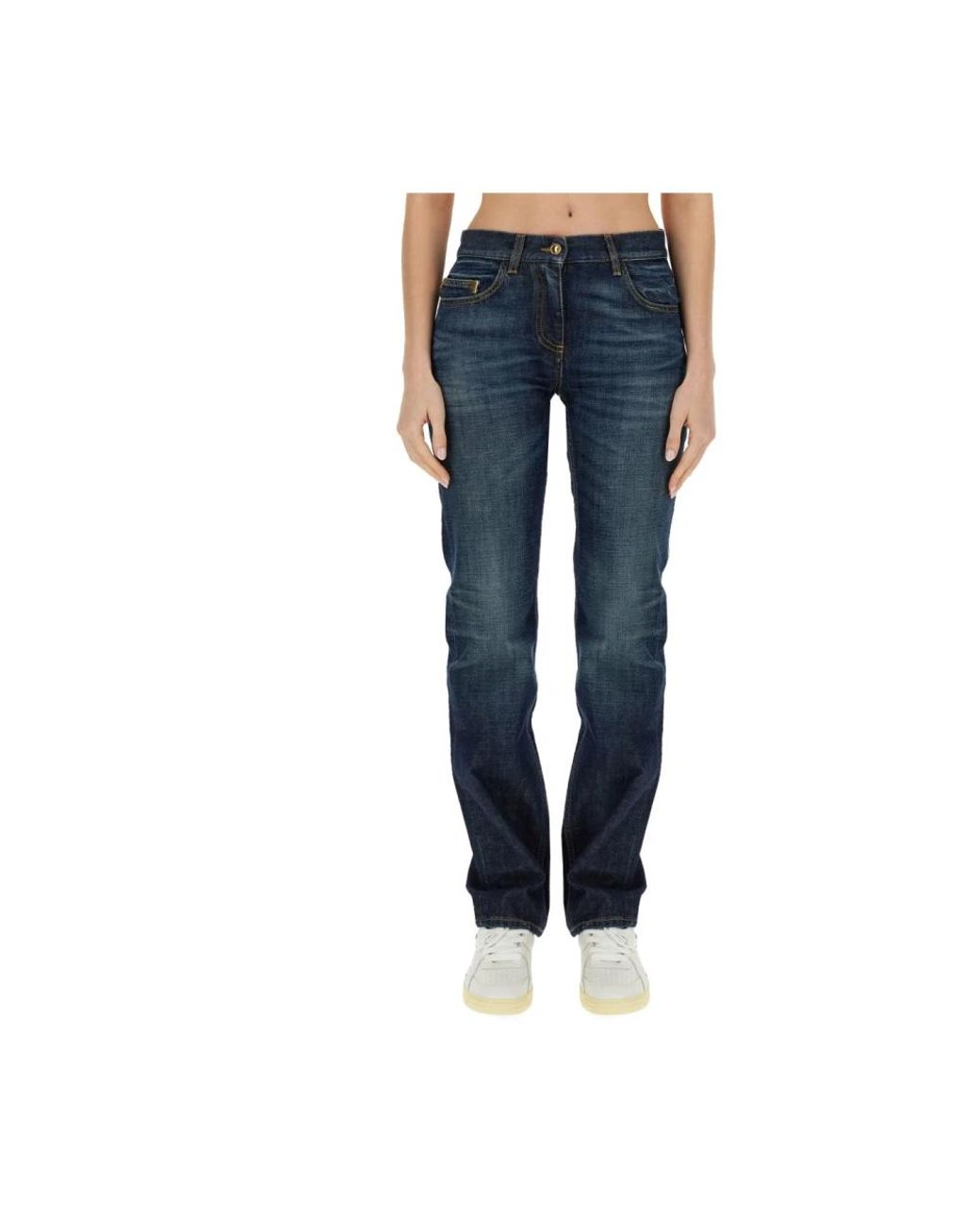 Palm Angels Blue Straight Jeans