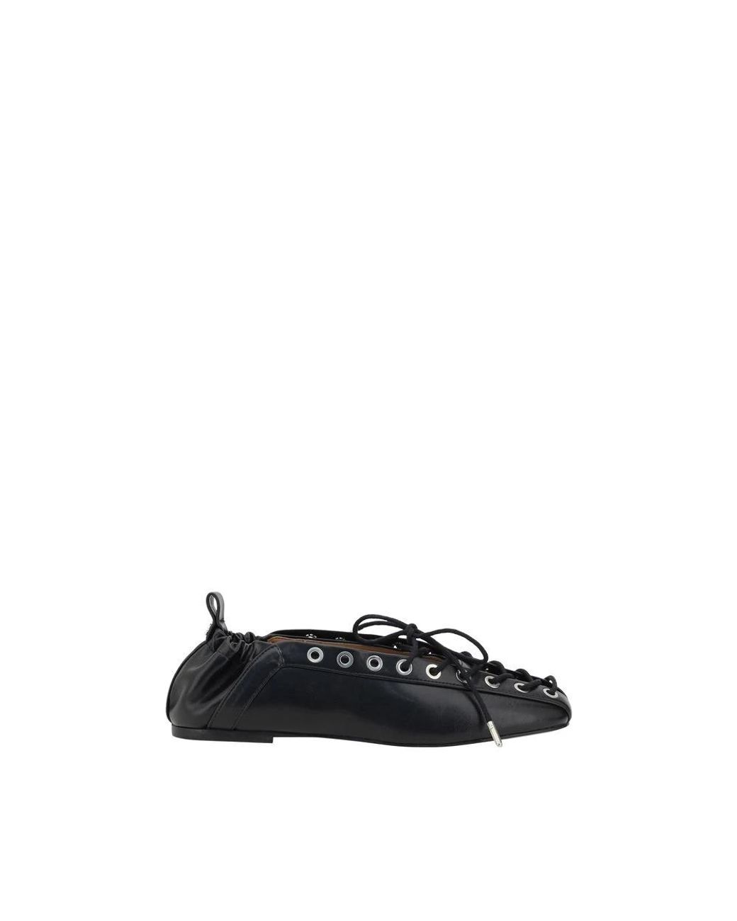 Ganni Black Ballerina Shoes