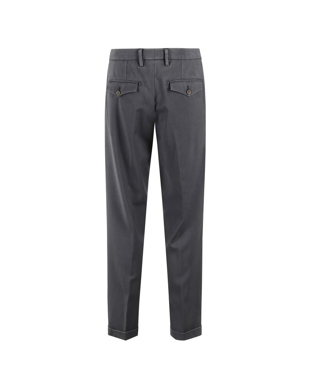 Myths Gray Slim-Fit Trousers for men