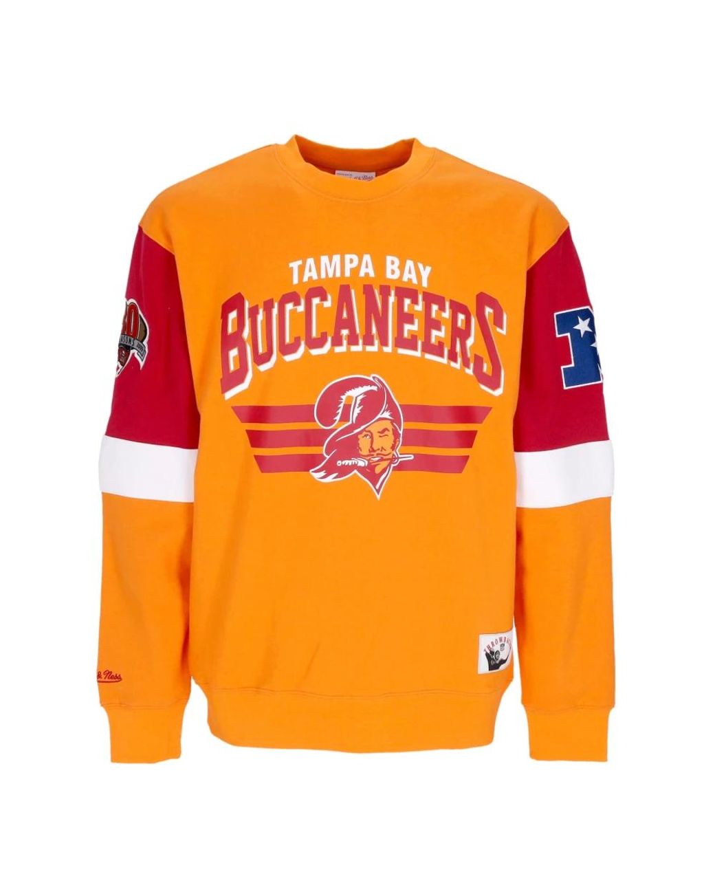 Mitchell & Ness Hoodies & Sweatvesten ,Oranje ,Katoen Nfl Crewneck Sweatshirt Tampa Bay Buccaneers in het Orange voor heren