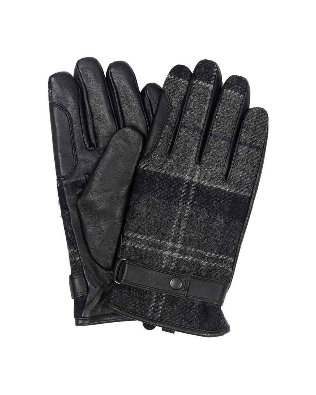 Barbour Black Gloves for men
