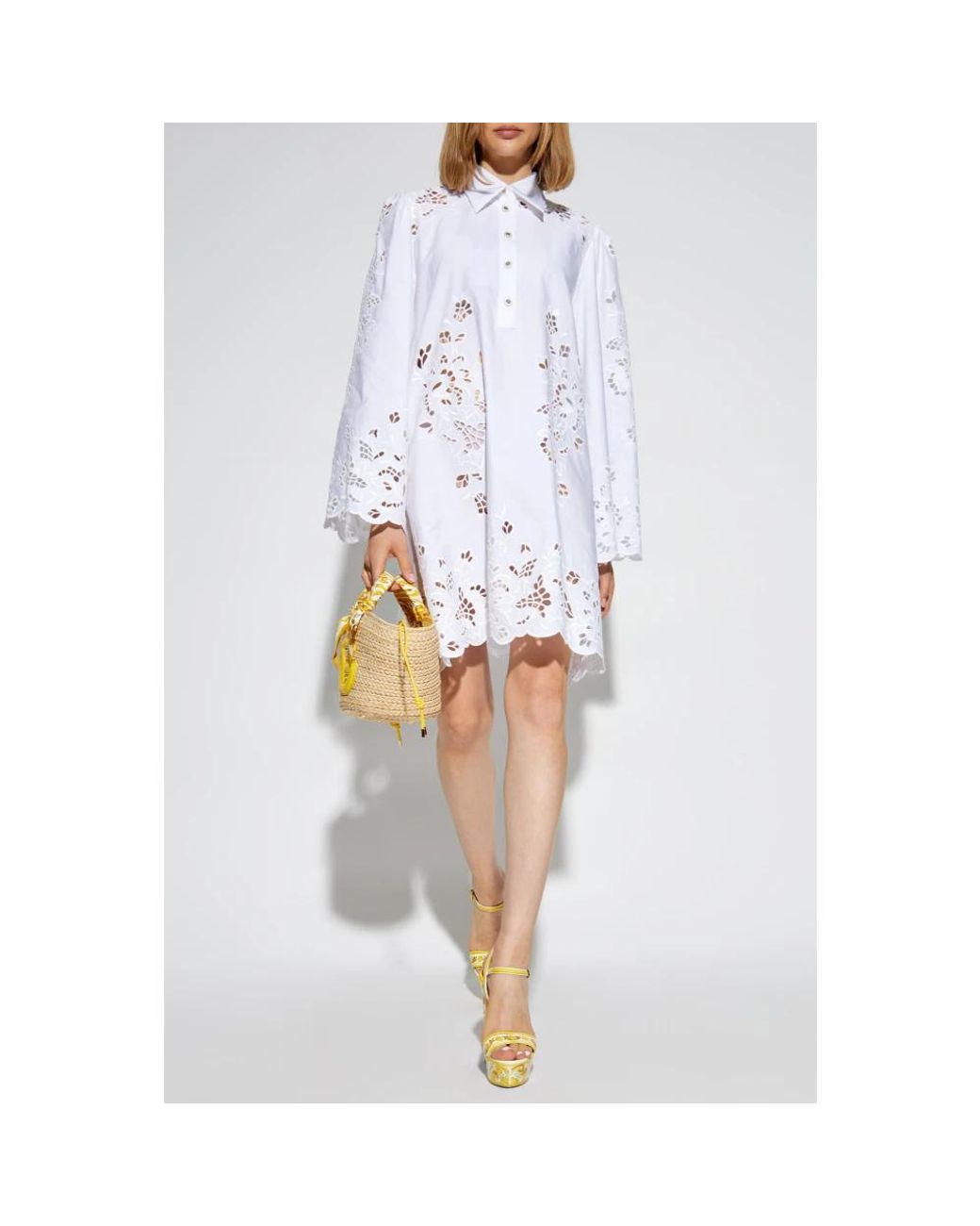Dolce & Gabbana White Short Dresses