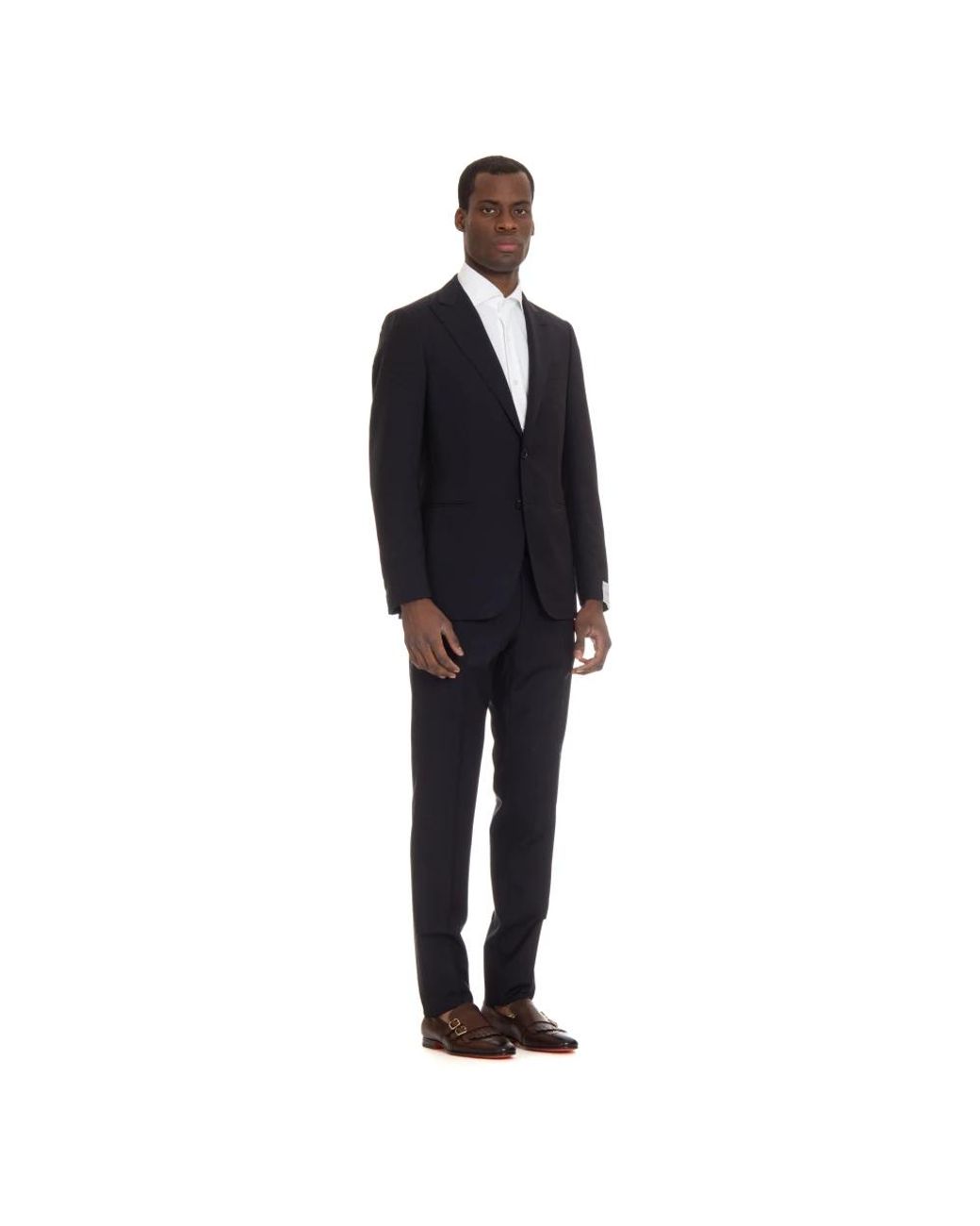 Single Breasted Suits Caruso de hombre de color Black