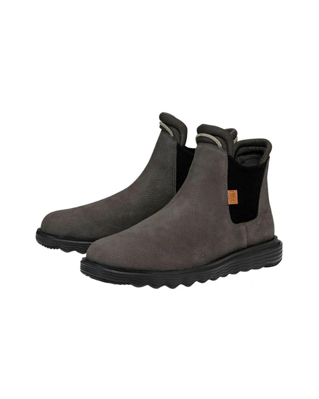 HeyDude Black Chelsea Boots for men