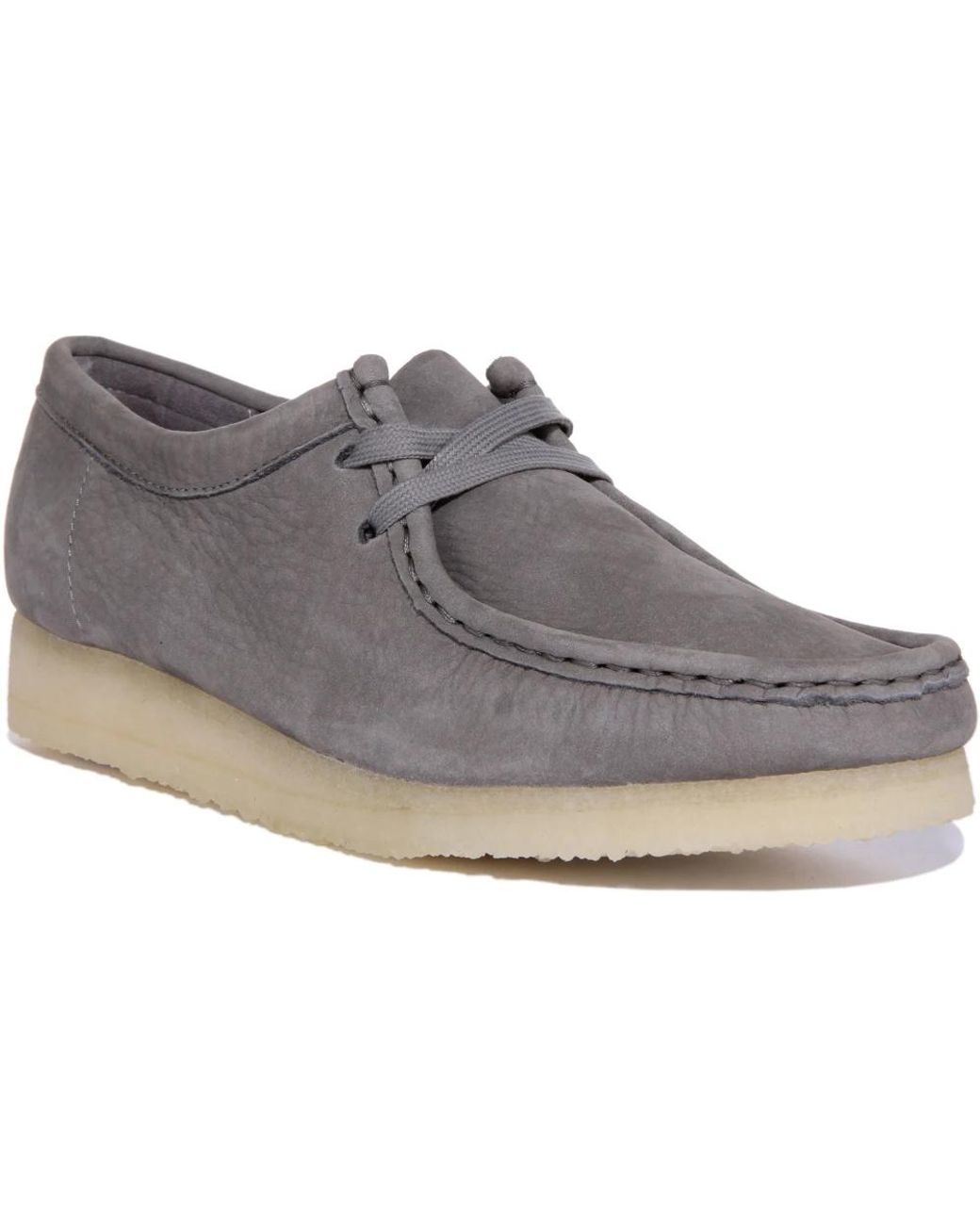 Clarks Gray Laced Shoes