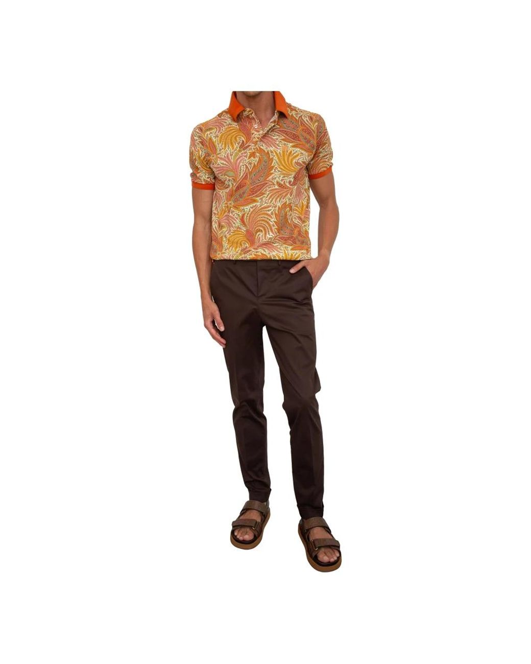 Etro Metallic Polo Shirts for men