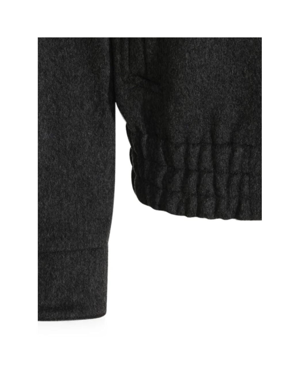 Lardini Black Bomber Jackets for men