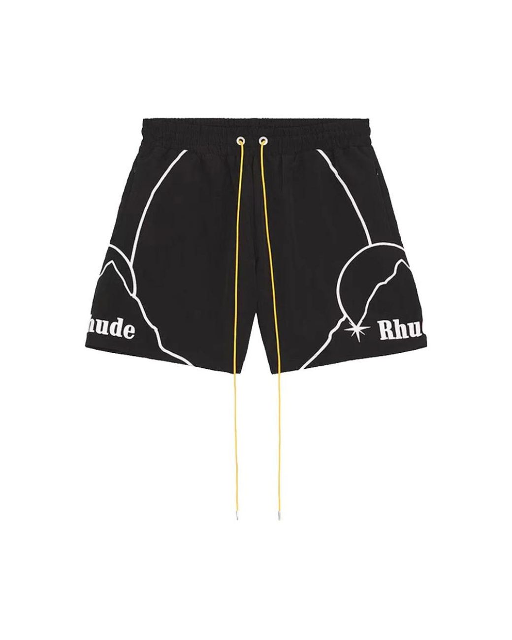 Rhude Black Casual Shorts for men