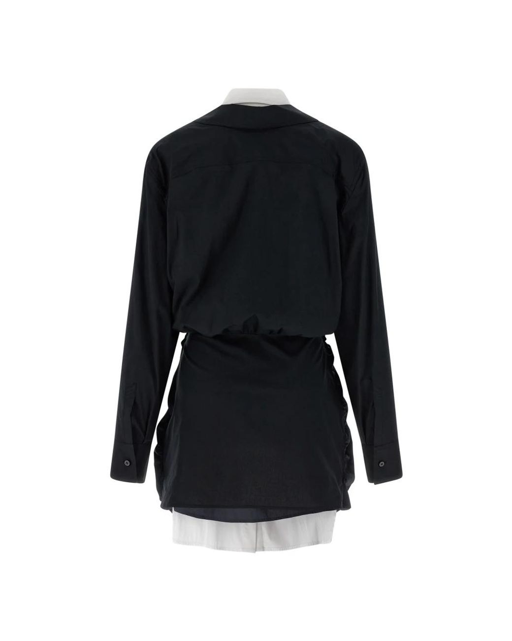 The Attico Black Shirt Dresses