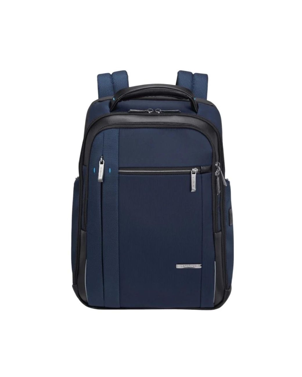 Samsonite Tassen ,Blauw ,Polyester Uitbreidbare Zakelijke Rugzak Met Usb-Poort in het Blue