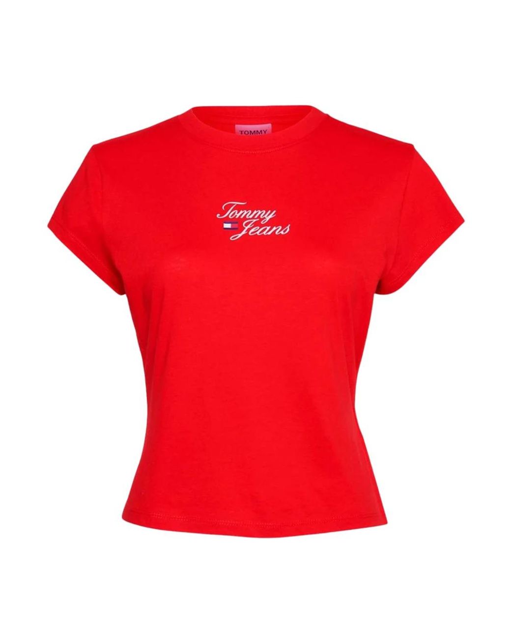 Tommy Hilfiger T-shirts - - Dames in het Rood | Lyst BE
