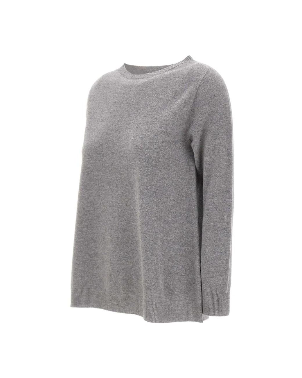Kangra Gray Round-Neck Knitwear