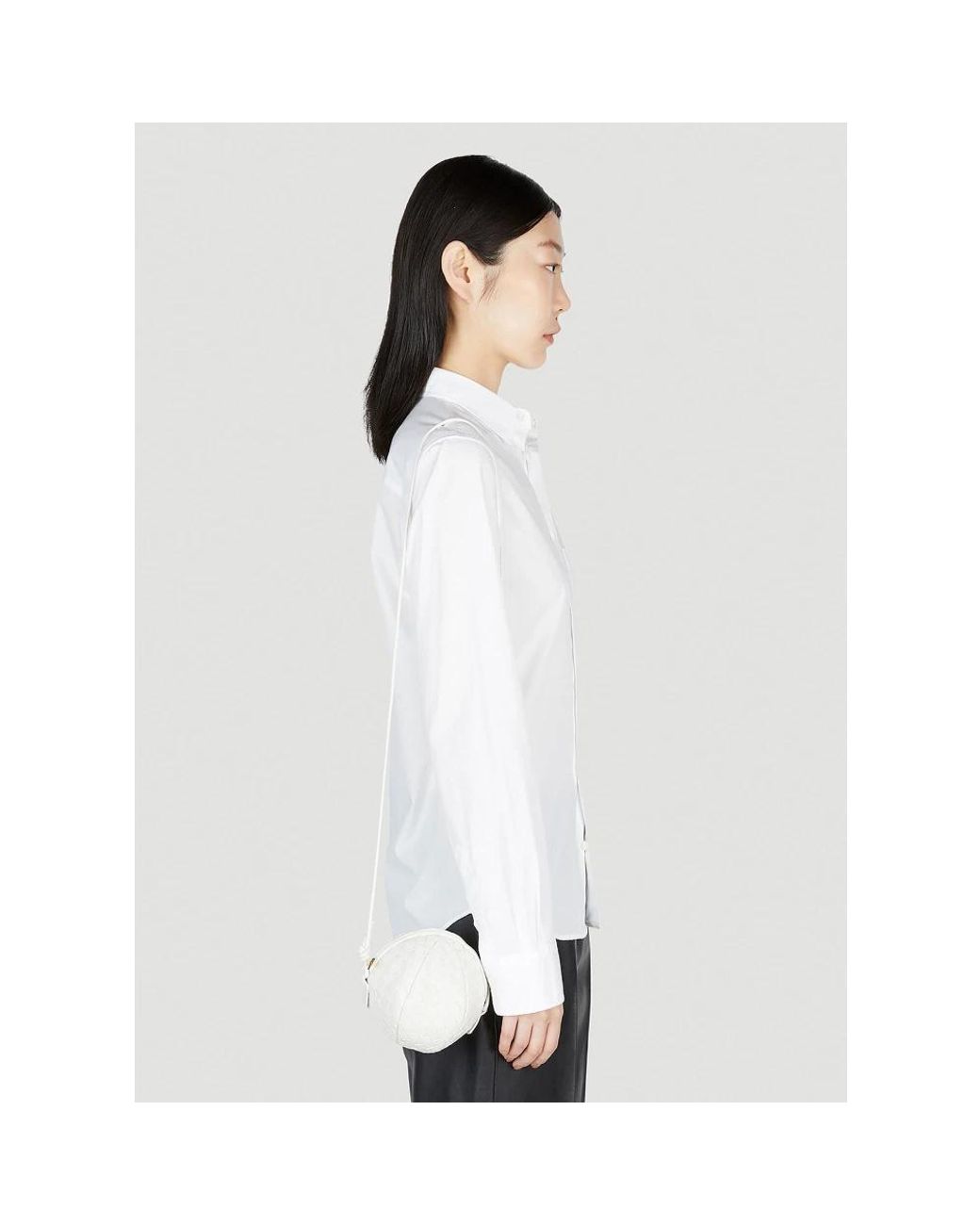 Bottega Veneta White Cross Body Bags