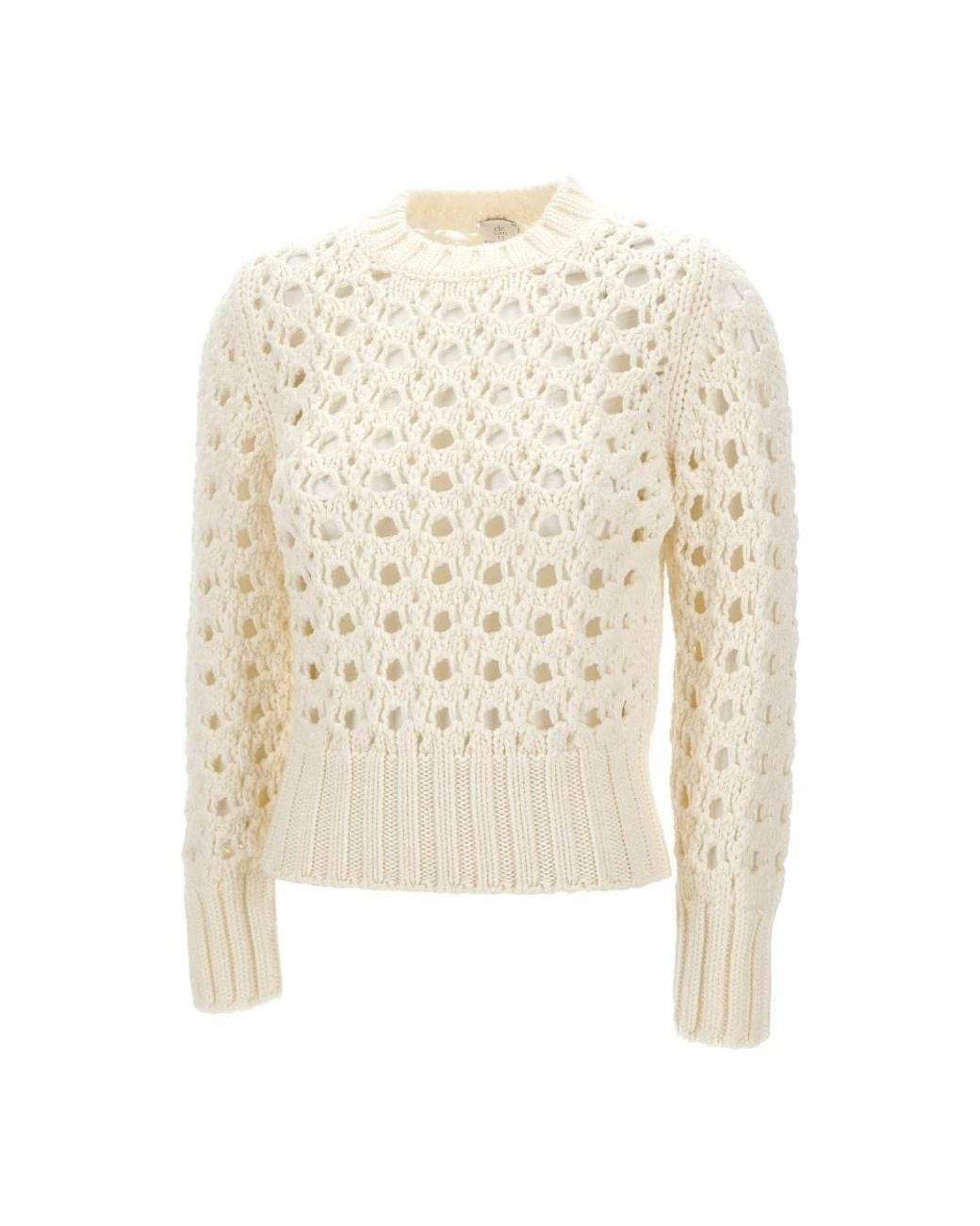 Eleventy White Round-Neck Knitwear