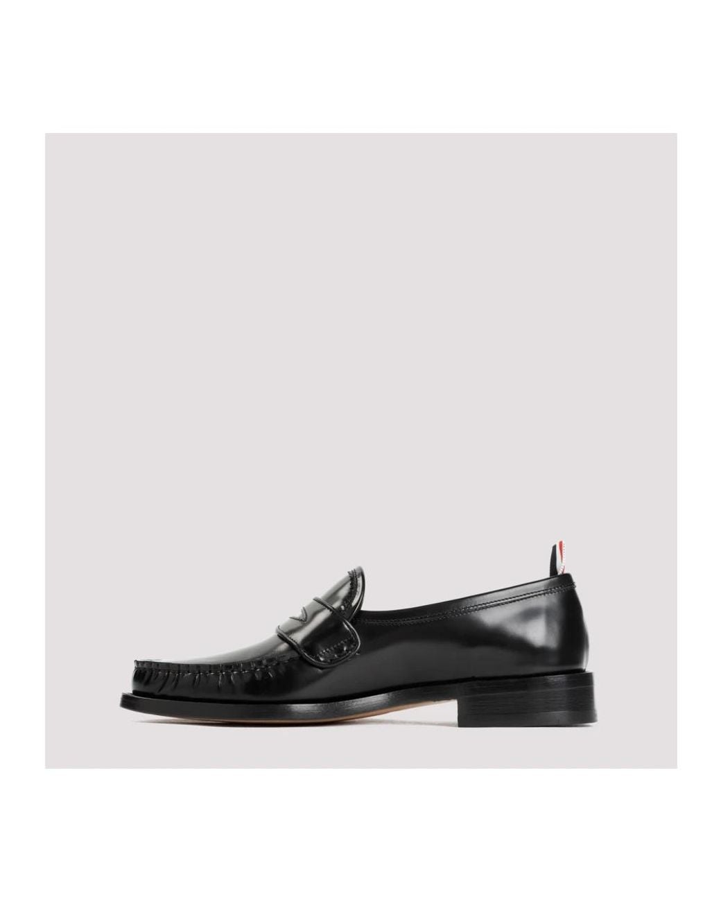 Thom Browne Plissierte varsity loafers in Black für Herren