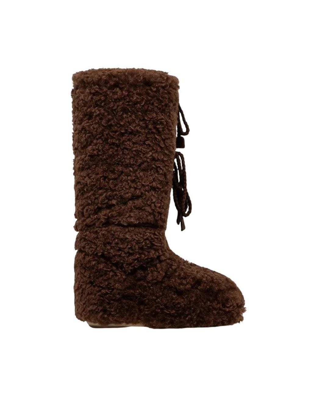 Moon Boot Icon Curly Extra Boot in het Brown