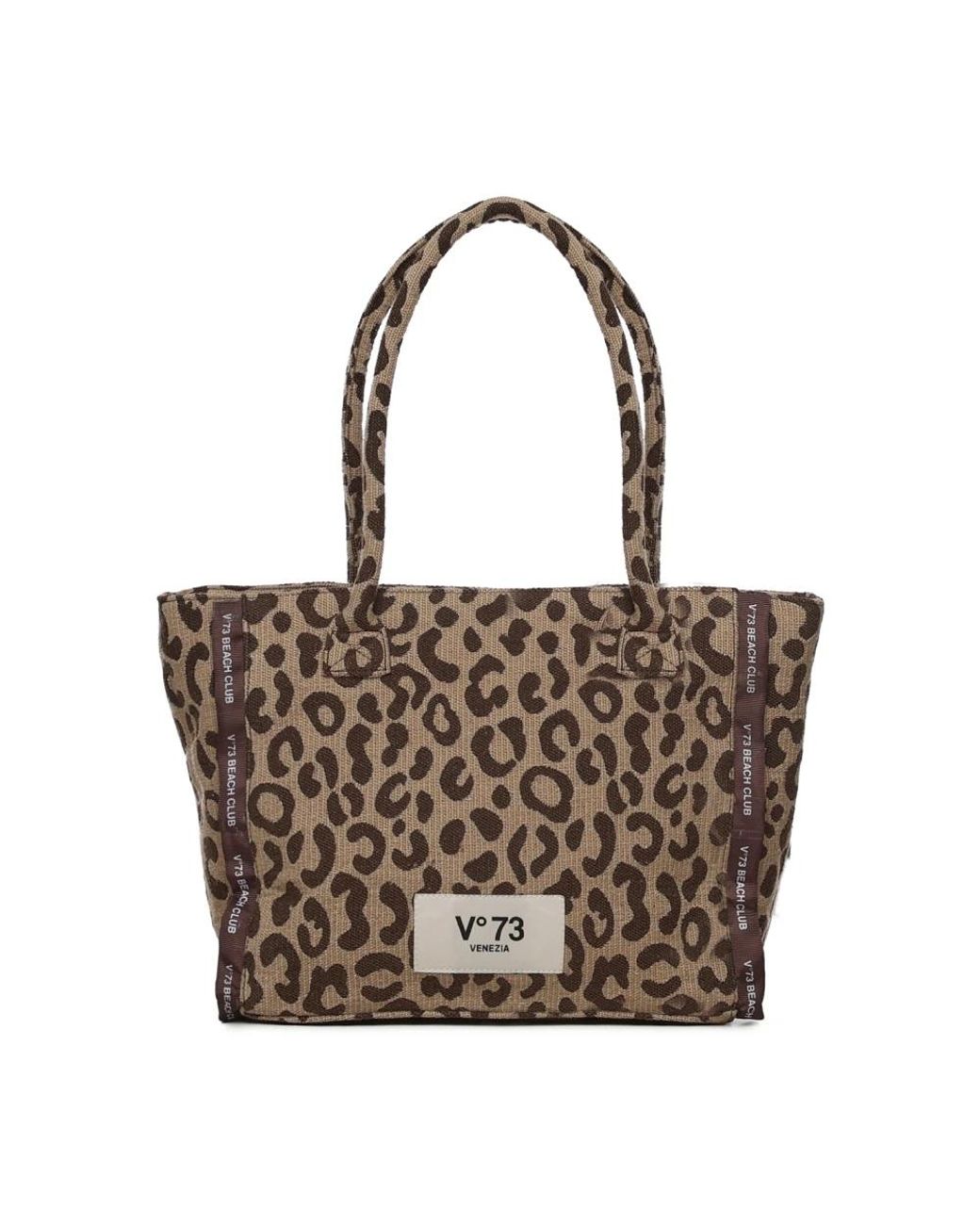 V73 Brown Tote Bags