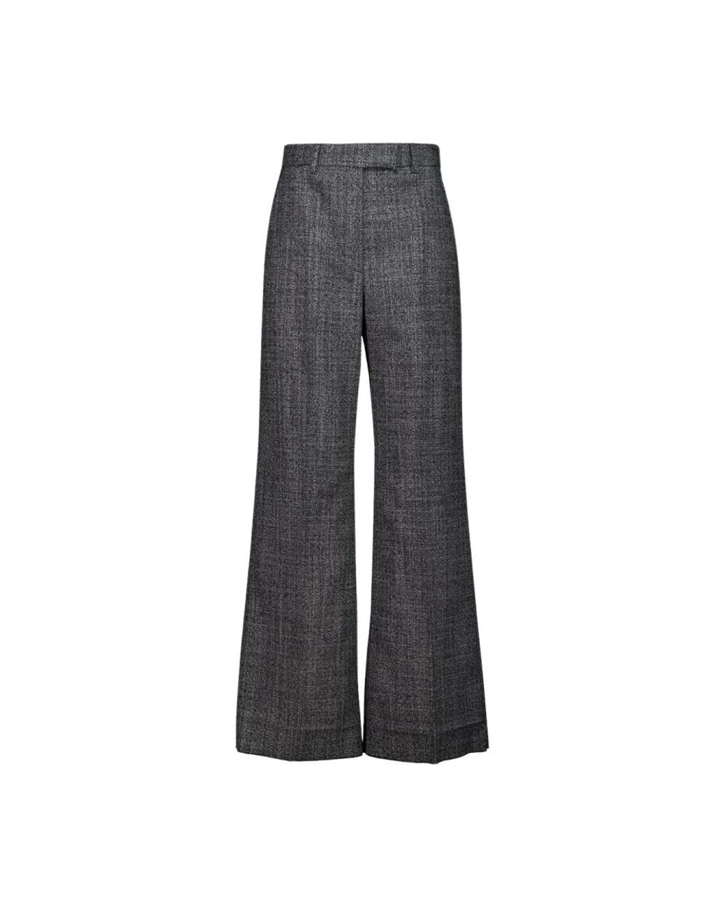 Valentino Garavani Gray Wide Trousers