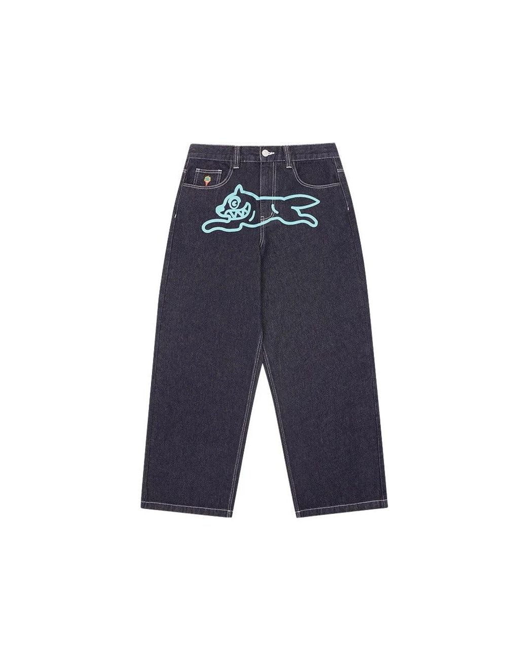 ICECREAM Blue Straight Fit Jeans for men