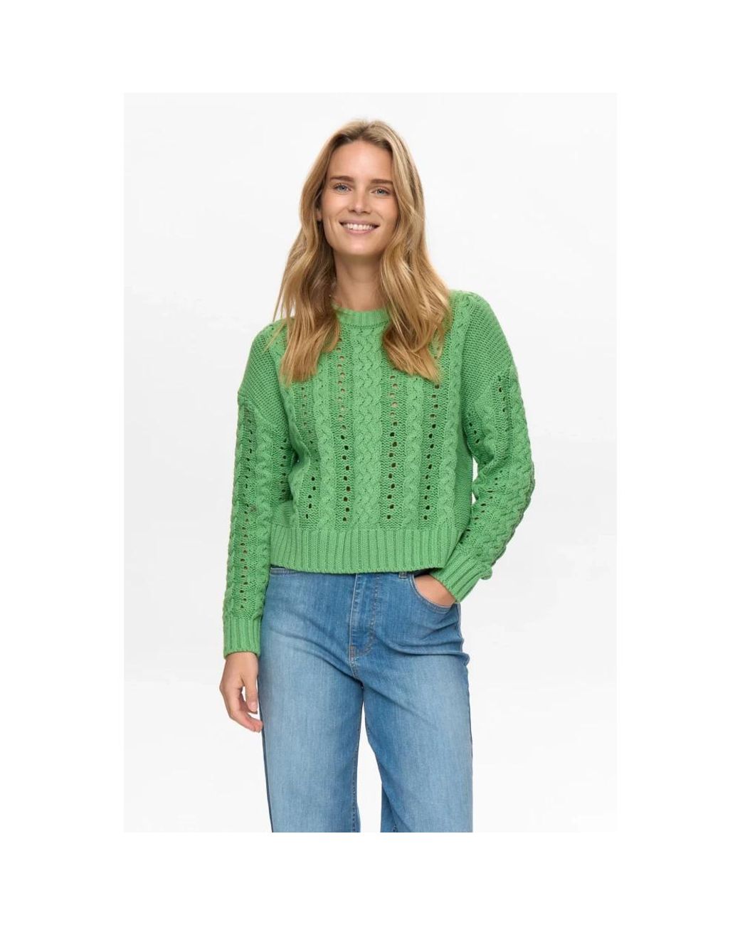 Numph Green Nuremi Pullover