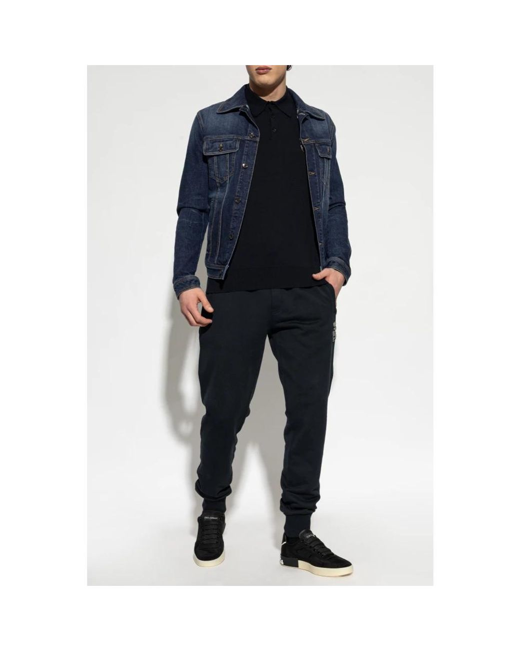 Dolce & Gabbana Blue Denim Jackets for men