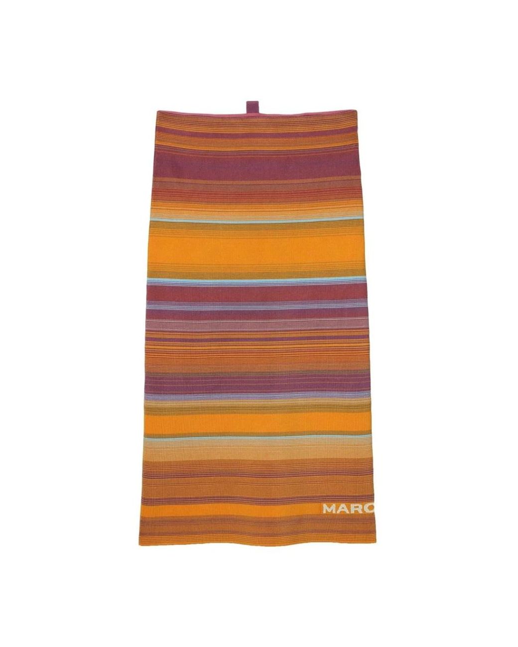 Marc Jacobs Orange Skirt With Logo