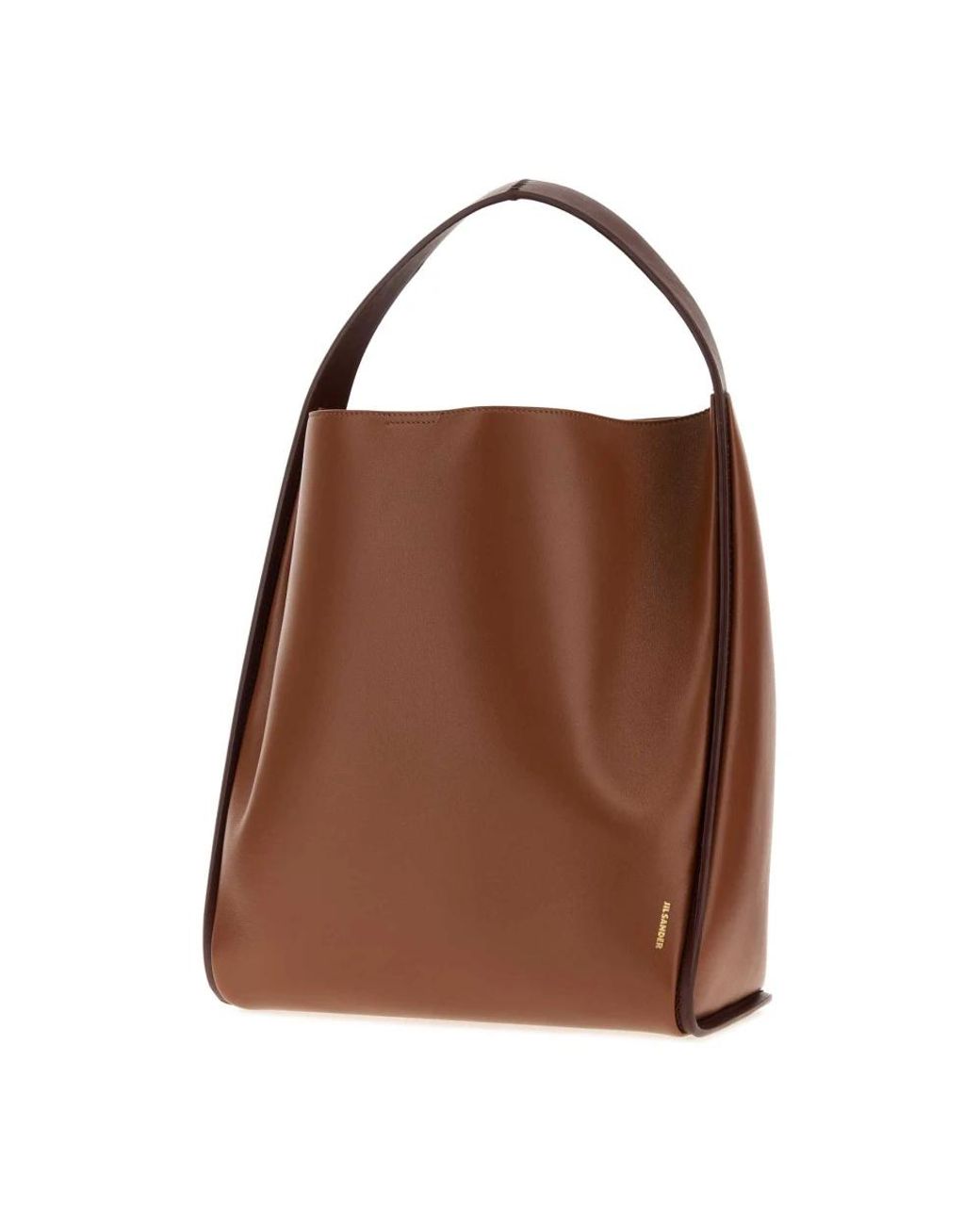 Jil Sander Brown Bucket Bags