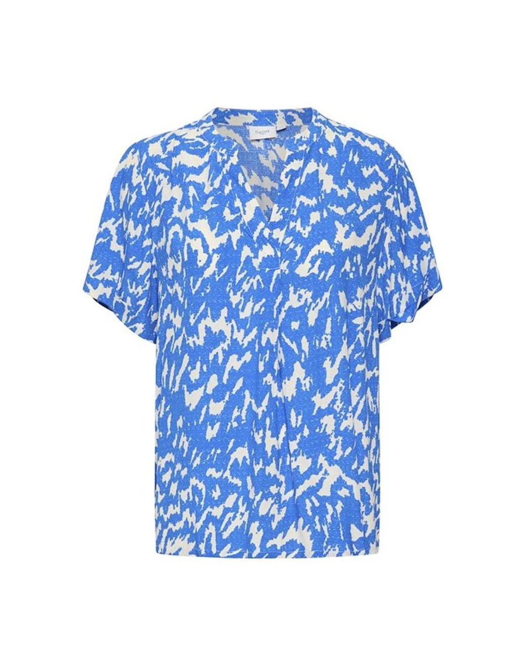 Saint Tropez Overhemden ,Blauw ,Blauwe Natuurstreken Top in het Blue