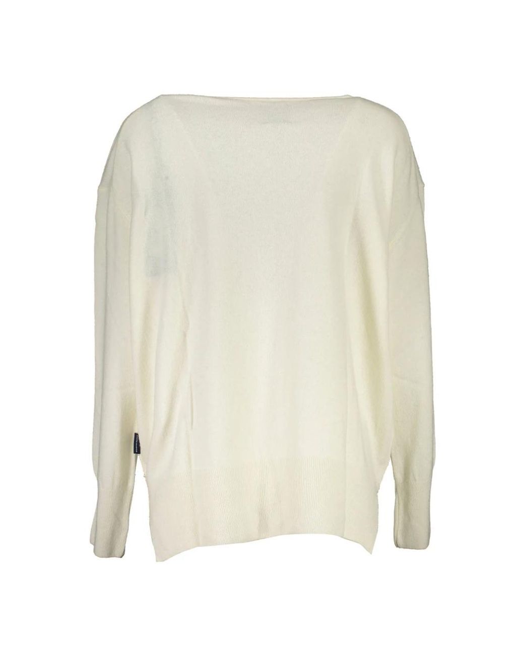 North Sails White V-Neck Knitwear