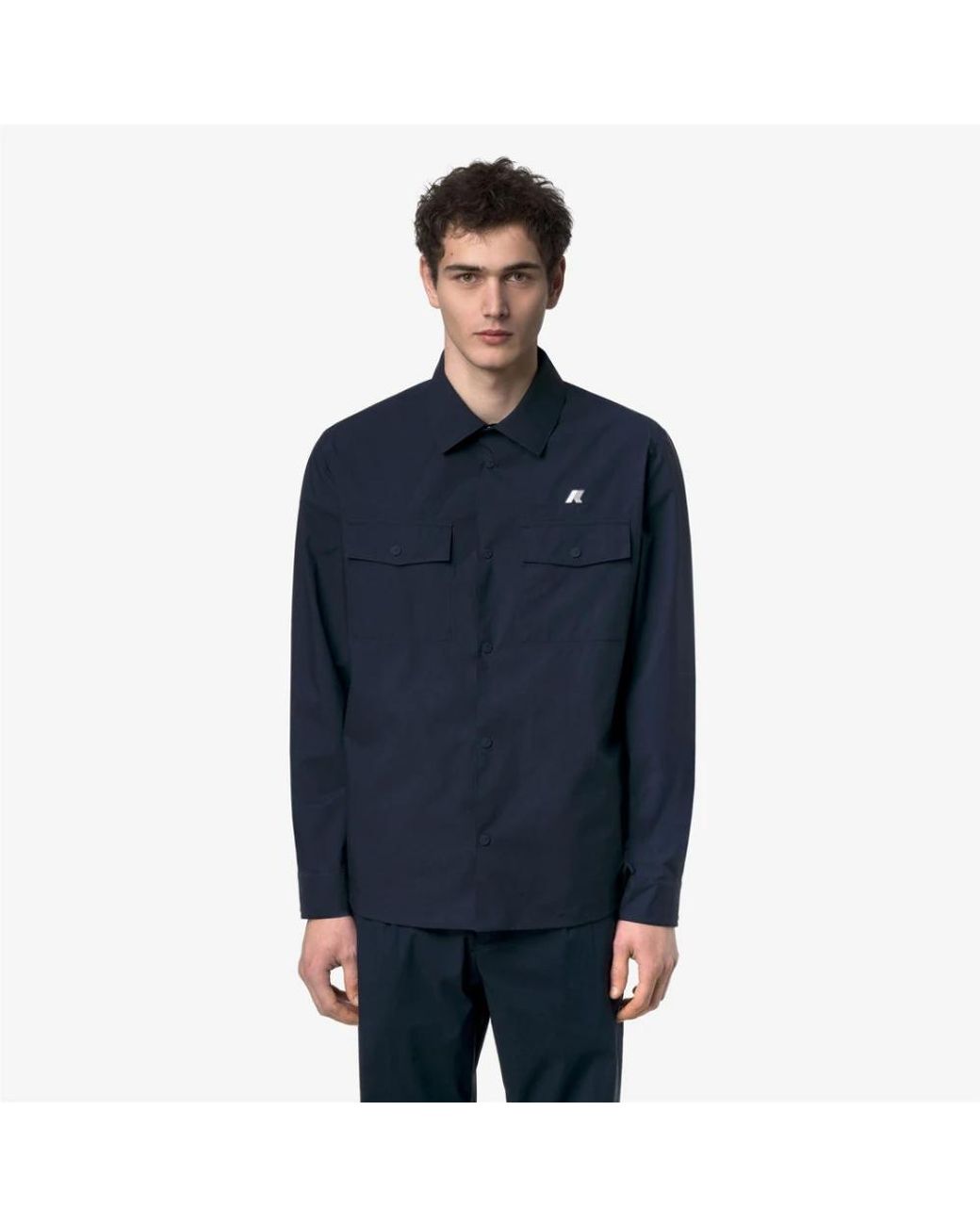 K-Way Blue Casual Shirts for men