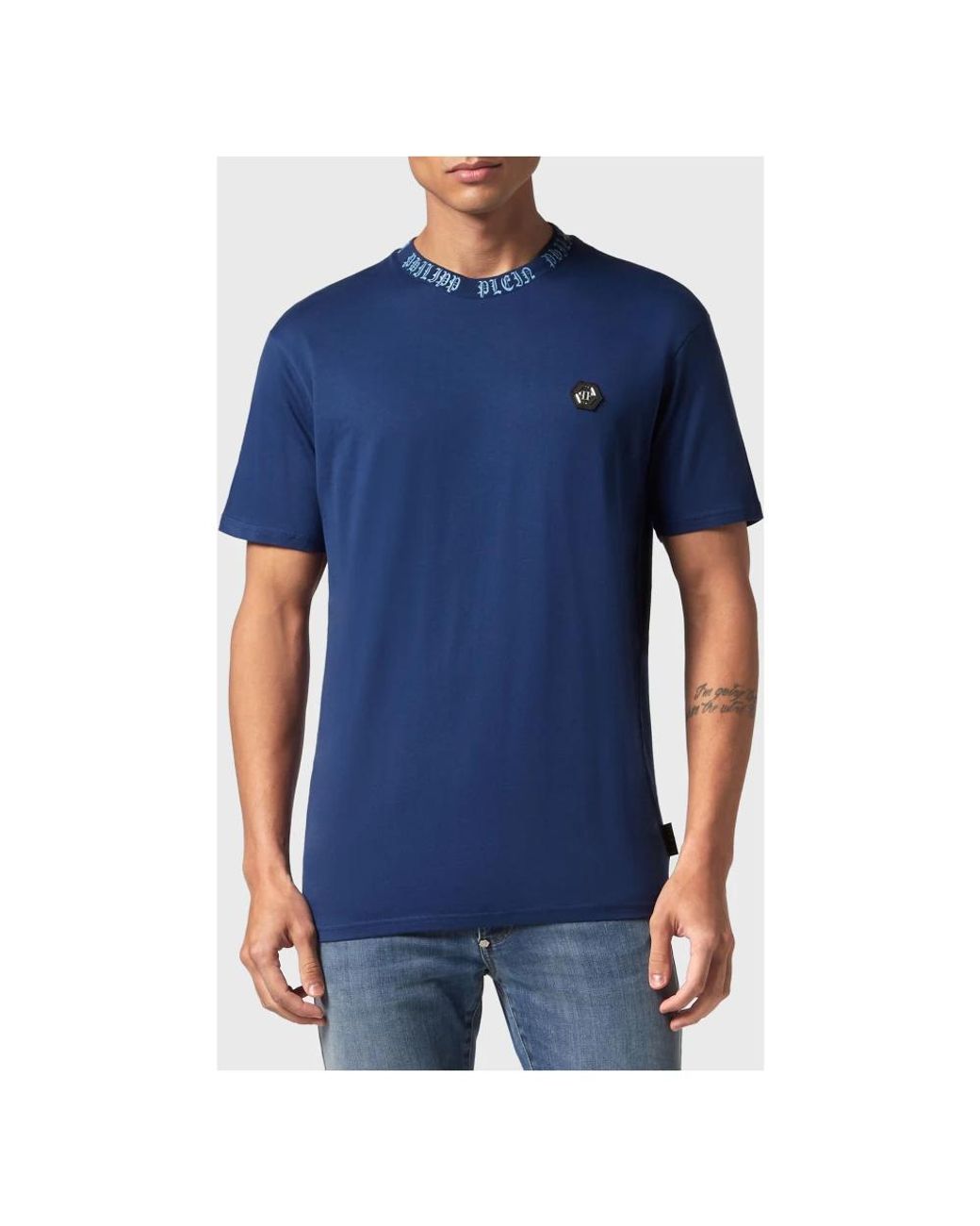 Philipp Plein Blue T-Shirts for men