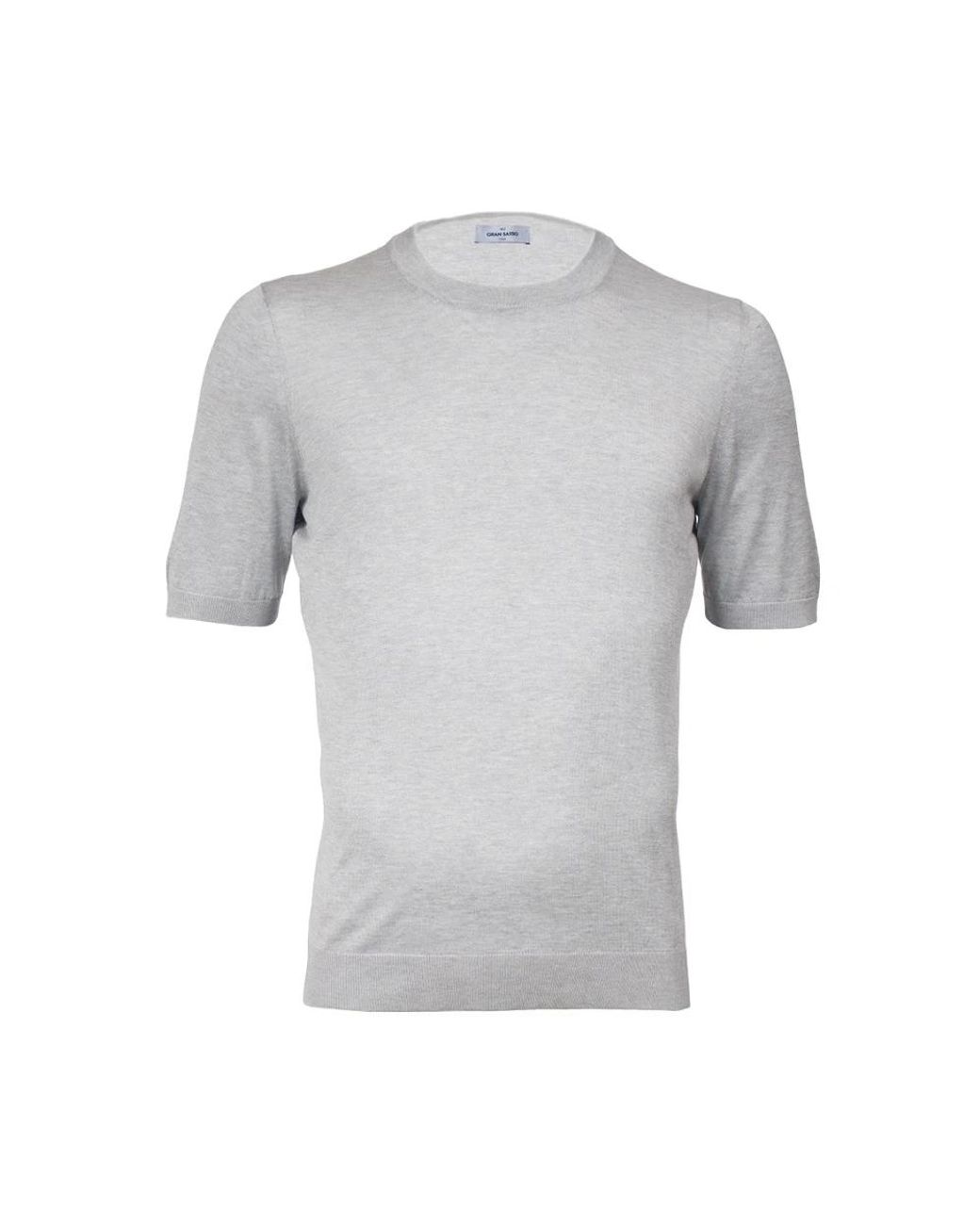Gran Sasso Gray Round-Neck Knitwear for men