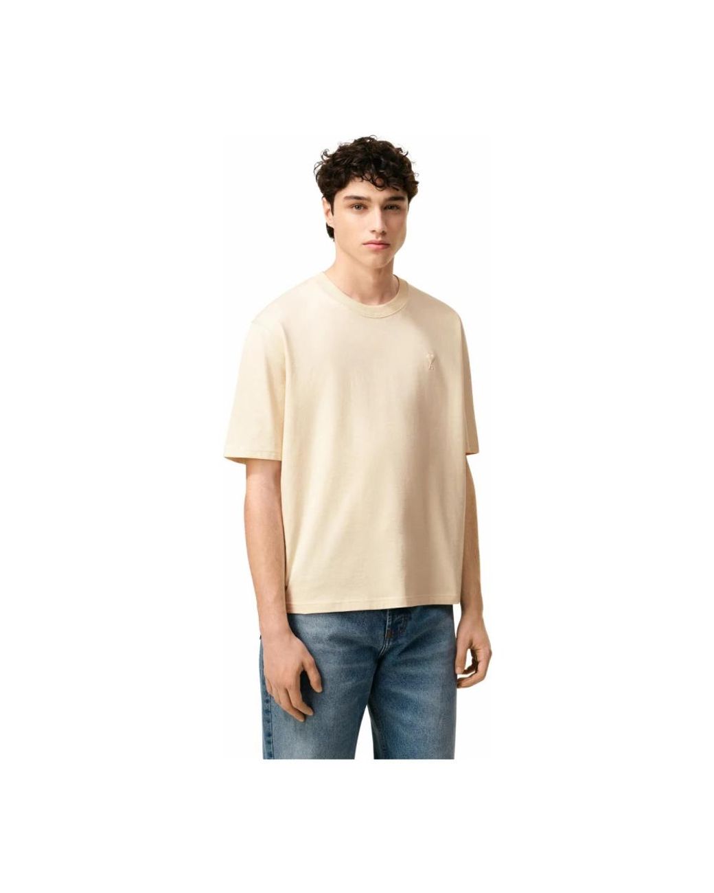 AMI Natural T-Shirts for men