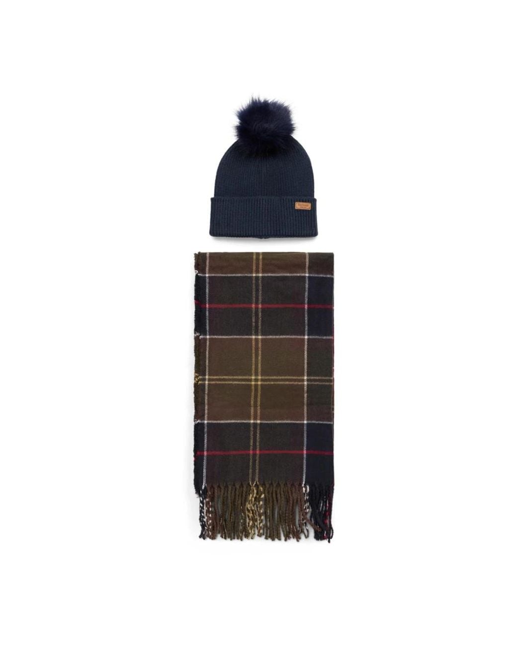 Barbour Black Winter Scarves