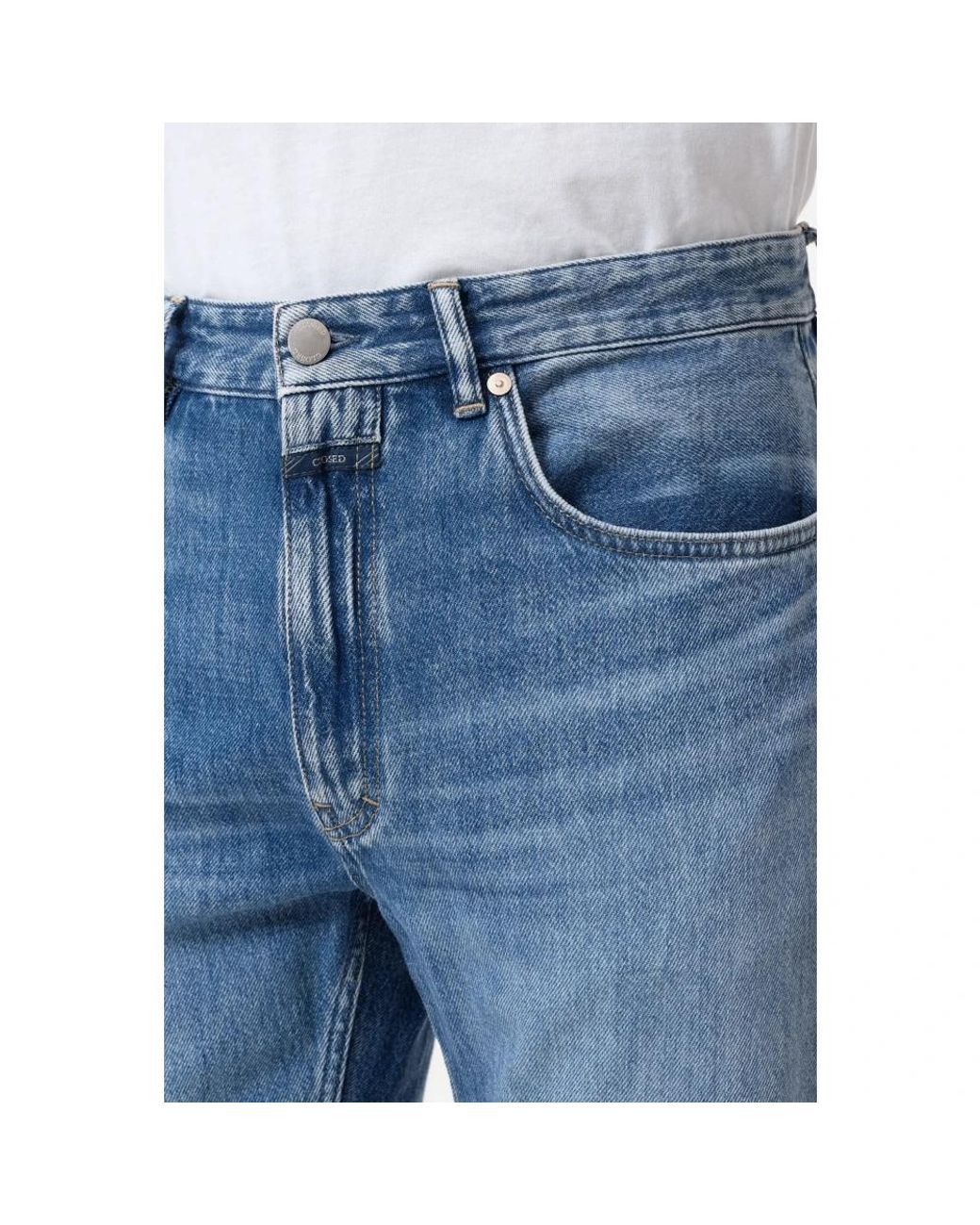 Closed Jean Cooper Regular in het Blue voor heren