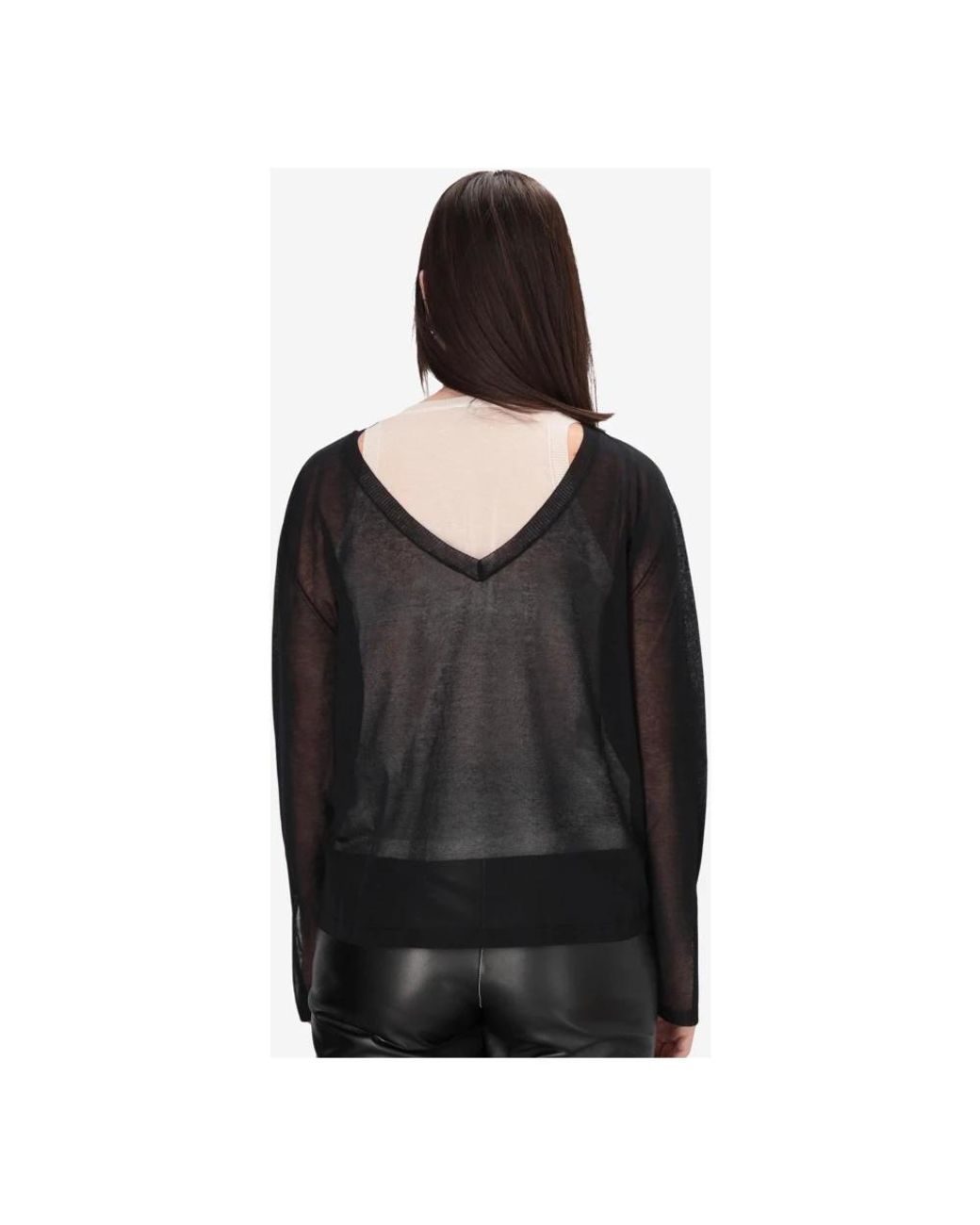 Pinko Black Round-Neck Knitwear