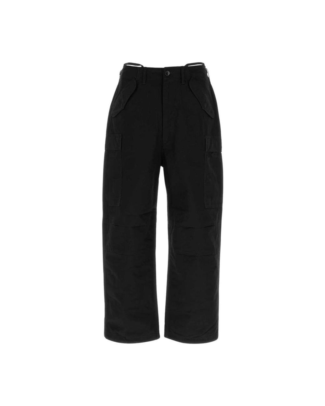 Nanamica Black Wide Trousers for men