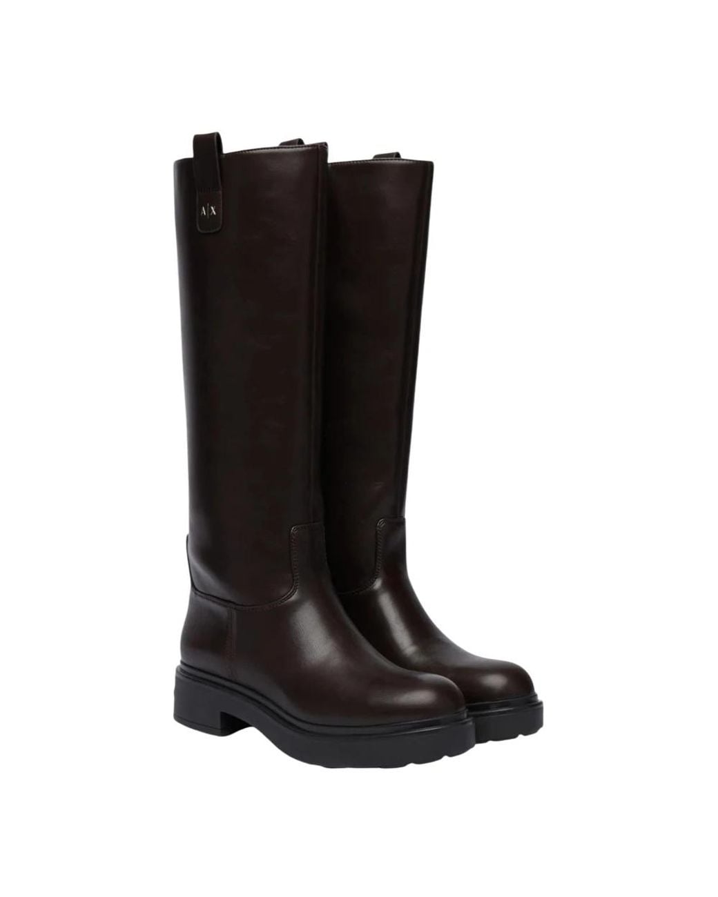 ARMANI EXCHANGE Black High Boots