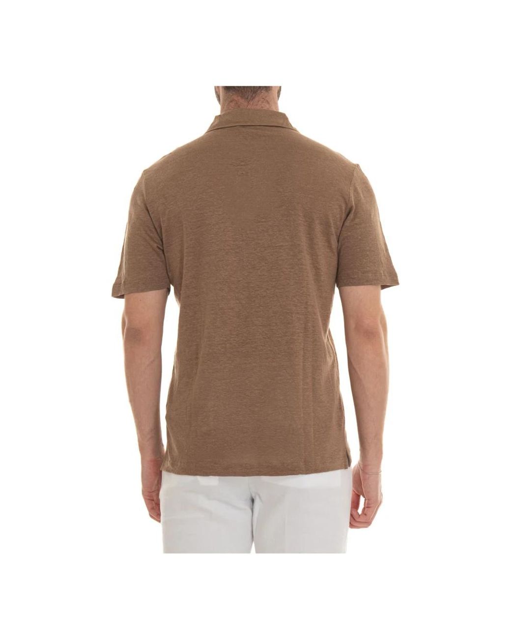 Gran Sasso Brown Polo Shirts for men