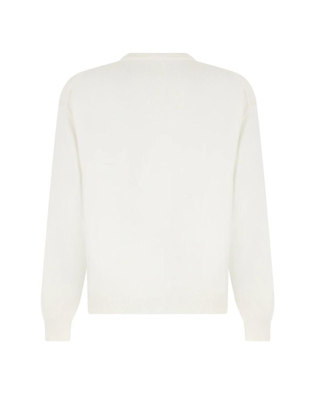 Roberto Collina White Round-Neck Knitwear for men